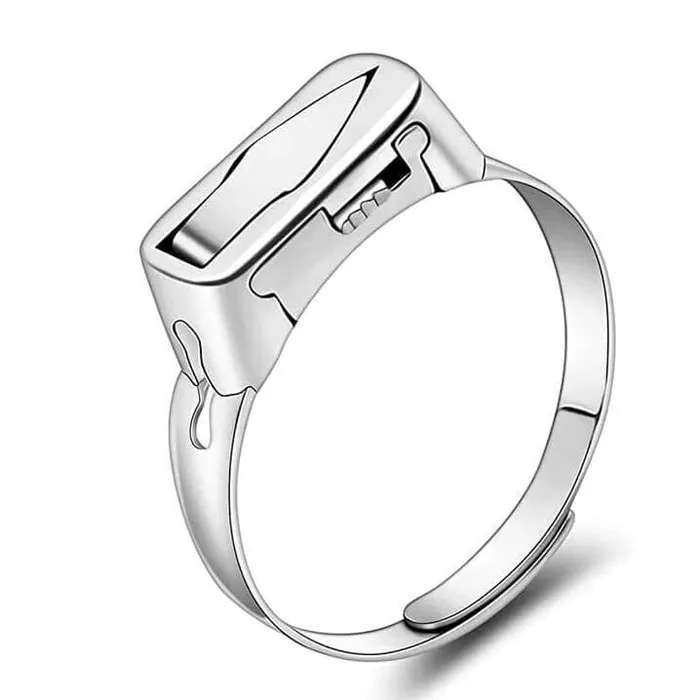 worldnetgifts Rings Self Defense Hidden Knife Ring Outdoor Multifuction Ring