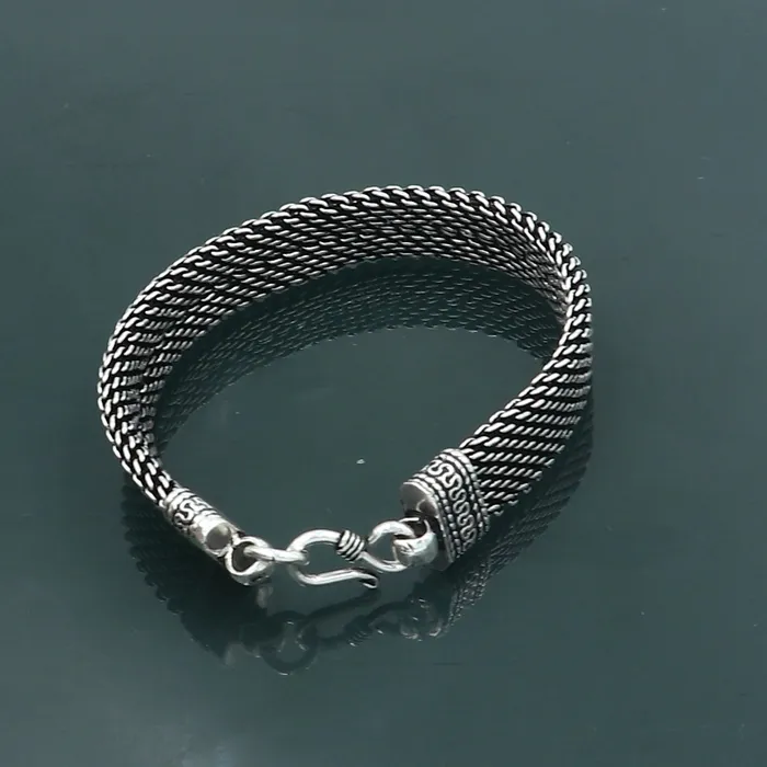 Bracelets TRIBAL ORNAMENTS 925 Sterling silver handmade solid mens vintage design chain bracelet flexible bracelet unisex jewelry from india sbr753 Bracelets TRIBAL ORNAMENTS 925 Sterling silver handmade solid mens vintage design chain bracelet flexible bracelet unisex jewelry from india sbr753