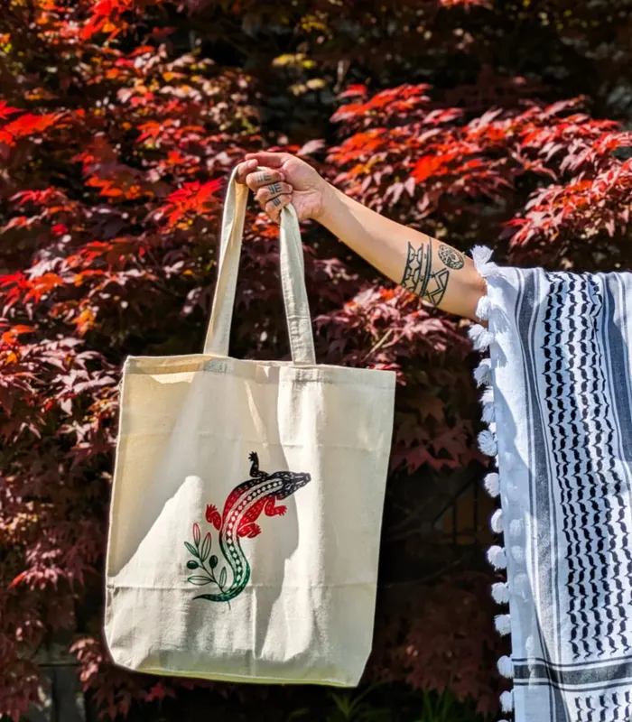 Pinay Collection Rings Free Palestine Baybayin Tote Bag