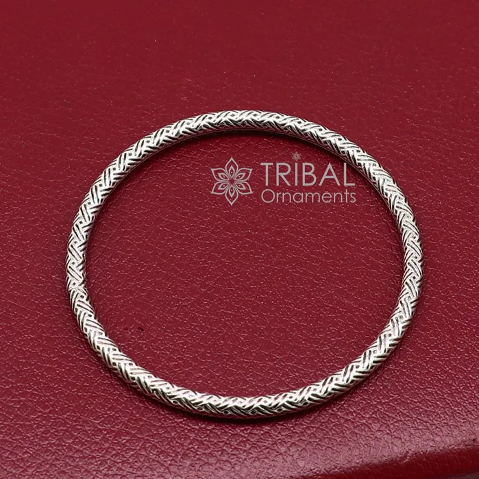 Pure 925 sterling silver unique vintage style bangle bracelet kada excellent classical gifting bangle mens or girls ethnic jewelry nsk671 TRIBAL ORNAMENTS Bracelets Pure 925 sterling silver unique vintage style bangle bracelet kada excellent classical gifting bangle mens or girls ethnic jewelry nsk671 TRIBAL ORNAMENTS Bracelets