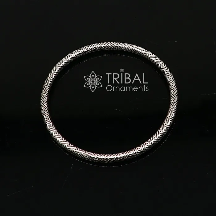 Pure 925 sterling silver unique vintage style bangle bracelet kada excellent classical gifting bangle mens or girls ethnic jewelry nsk671 TRIBAL ORNAMENTS Bracelets Pure 925 sterling silver unique vintage style bangle bracelet kada excellent classical gifting bangle mens or girls ethnic jewelry nsk671 TRIBAL ORNAMENTS Bracelets