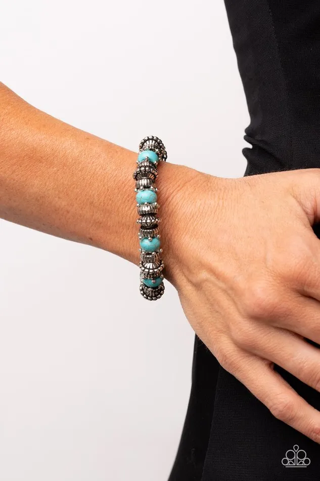 Bracelets Paparazzi Bracelet Canyon Crusher Blue Paparazzi Jewelry