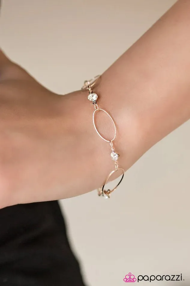 Bracelets Paparazzi Bracelet Top Class Rose Gold Paparazzi Jewelry