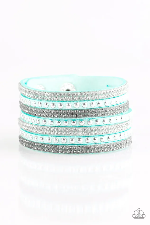 Bracelets Paparazzi Bracelet Victory Shine Blue Paparazzi Jewelry