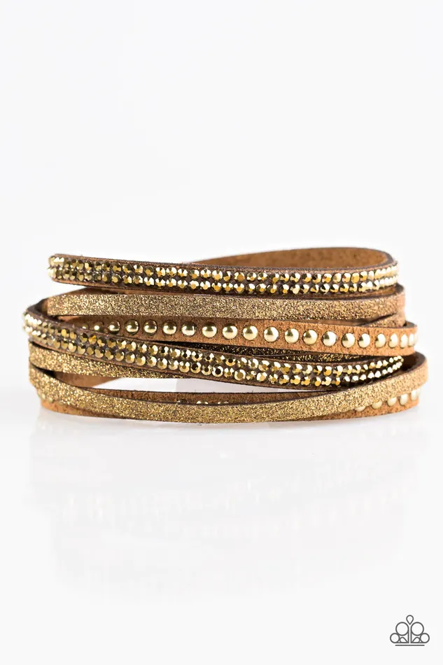 Bracelets Paparazzi Jewelry Paparazzi Bracelet Once Upon A SHOWTIME Brass