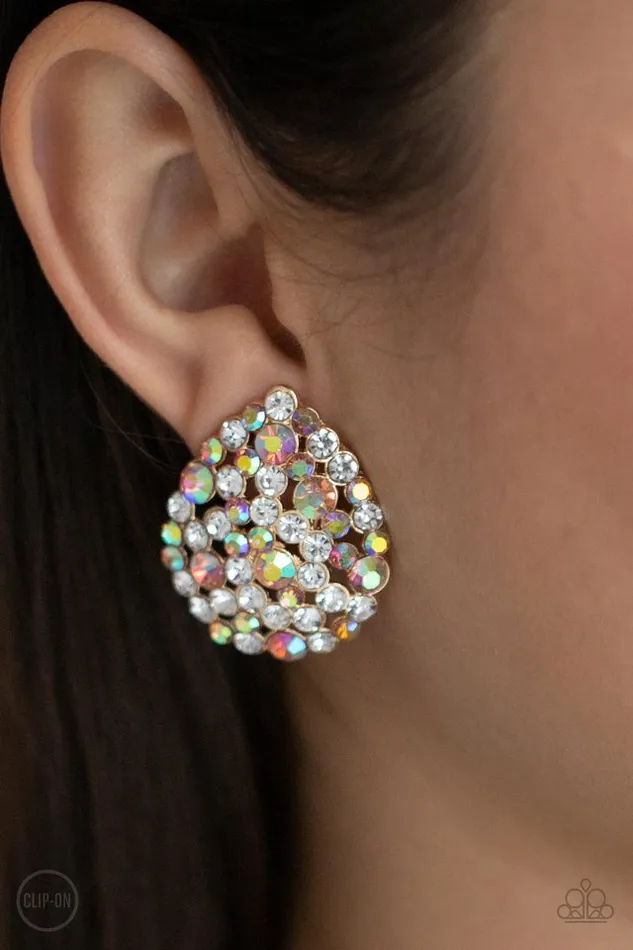 Earrings Paparazzi Jewelry Paparazzi Earring Elite League Gold