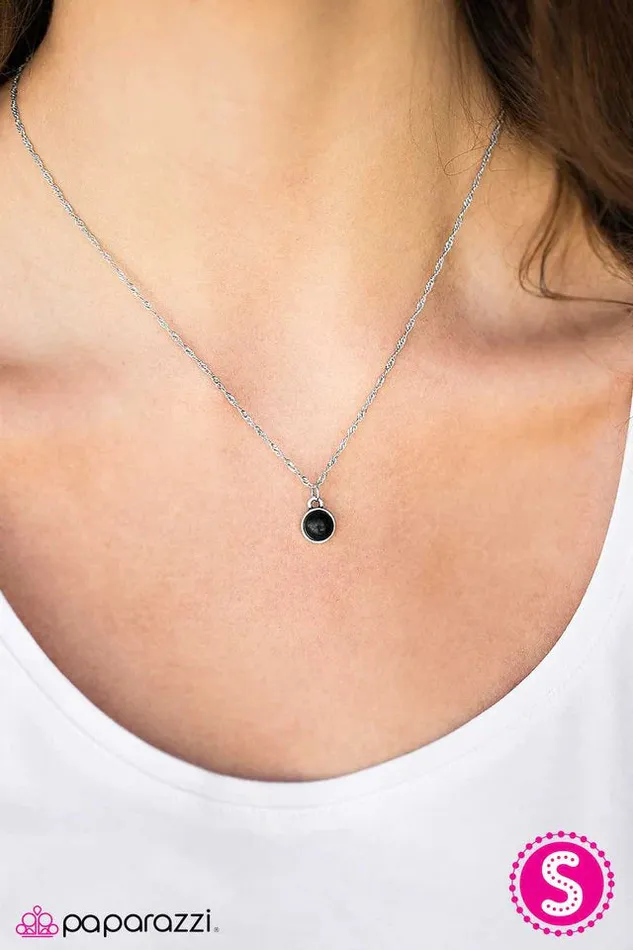 Necklaces Paparazzi Jewelry Paparazzi Necklace Miss IndePENDANT Black