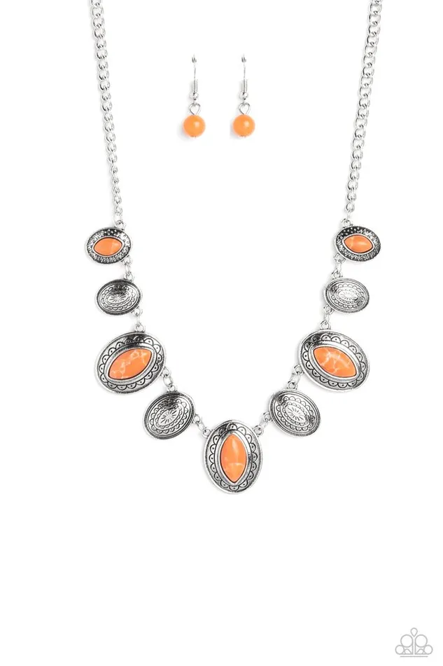 Necklaces Paparazzi Necklace Textured Trailblazer Orange Paparazzi Jewelry Necklaces Paparazzi Necklace Textured Trailblazer Orange Paparazzi Jewelry