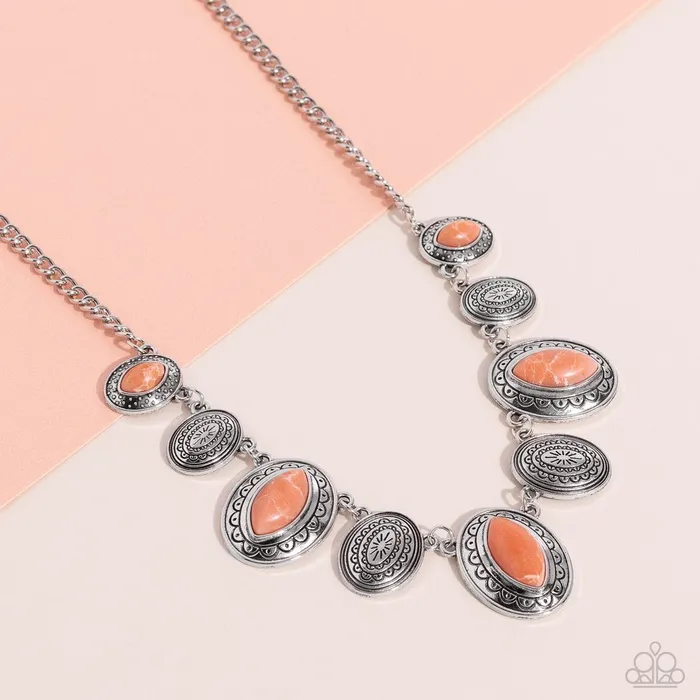Necklaces Paparazzi Necklace Textured Trailblazer Orange Paparazzi Jewelry Necklaces Paparazzi Necklace Textured Trailblazer Orange Paparazzi Jewelry
