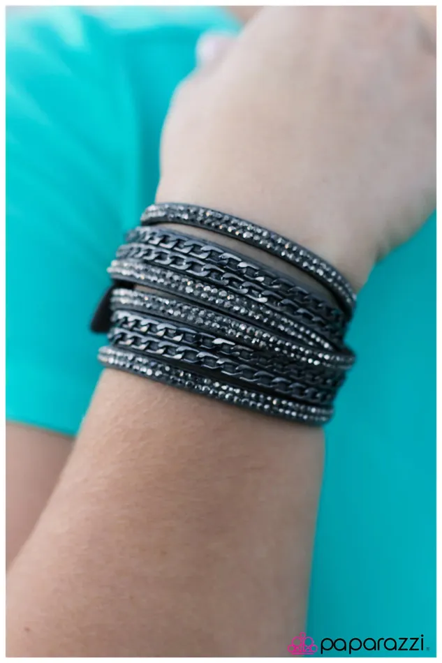 Paparazzi Jewelry Bracelets Paparazzi Bracelet Glitz Blitz Black