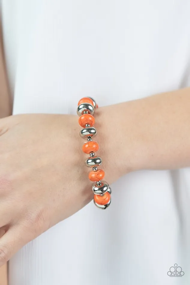 Paparazzi Jewelry Bracelets Paparazzi Bracelet Stone Age Aesthetic Orange