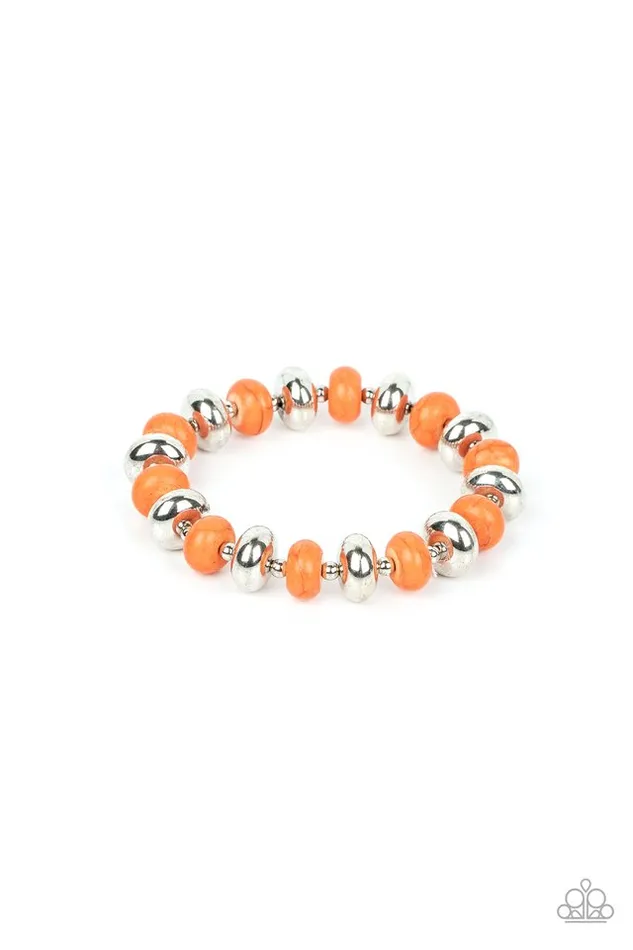Paparazzi Jewelry Bracelets Paparazzi Bracelet Stone Age Aesthetic Orange Paparazzi Jewelry Bracelets Paparazzi Bracelet Stone Age Aesthetic Orange