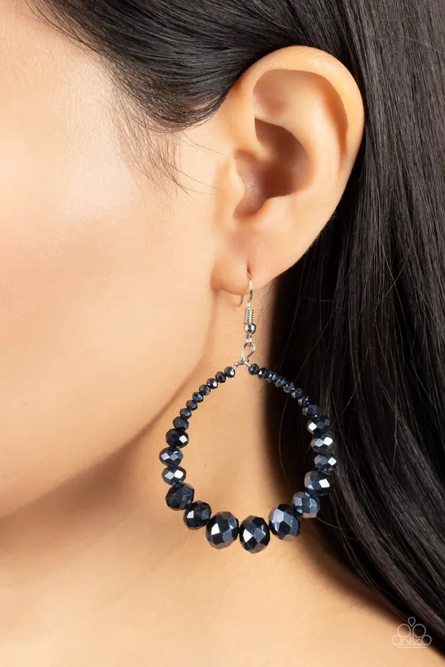 Paparazzi Jewelry Earrings Paparazzi Earring Astral Aesthetic Blue