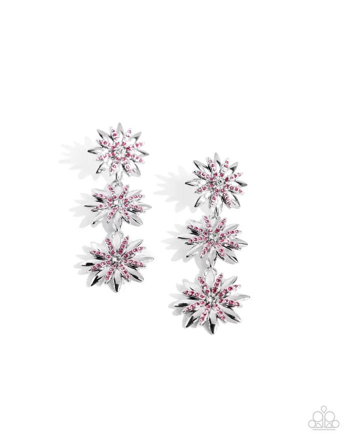 Paparazzi Jewelry Earrings Paparazzi Earring Petaled Princess Pink Paparazzi Jewelry Earrings Paparazzi Earring Petaled Princess Pink