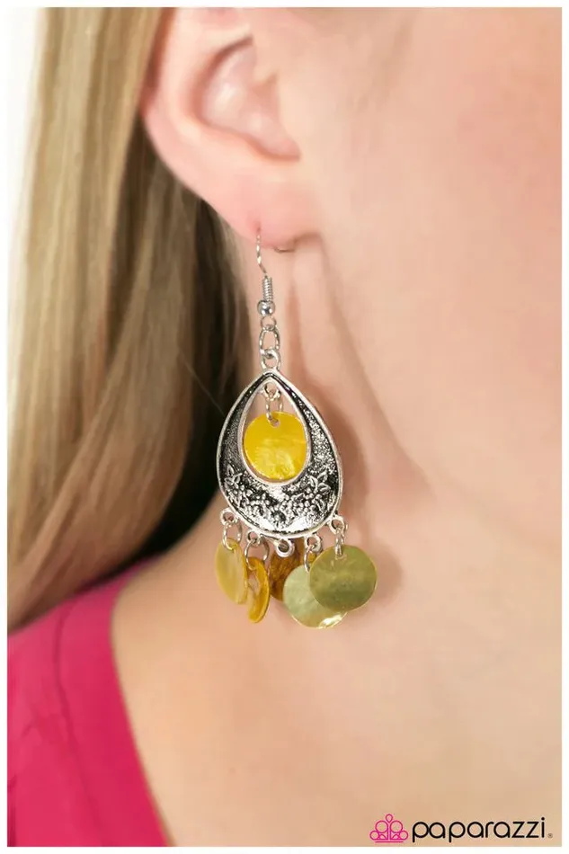 Paparazzi Jewelry Earrings Paparazzi Earring Truth Be Told Yellow