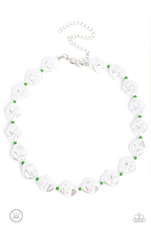 Paparazzi Jewelry Necklaces Paparazzi Necklace SHORE Enough Green Paparazzi Jewelry Necklaces Paparazzi Necklace SHORE Enough Green