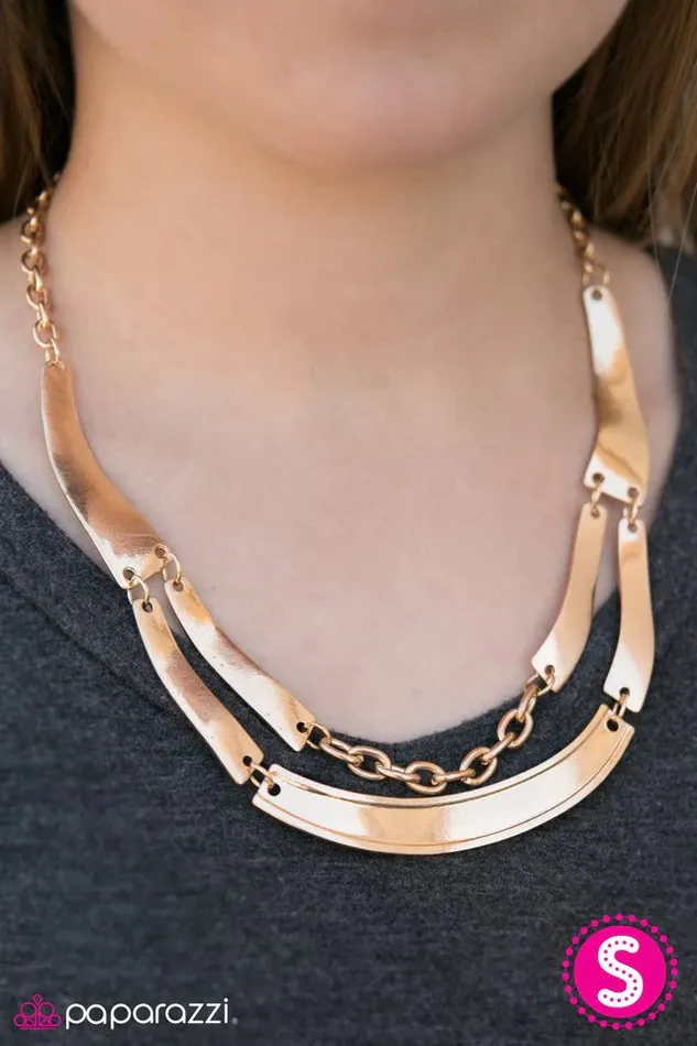 Paparazzi Jewelry Necklaces Paparazzi Necklace The Champ Gold