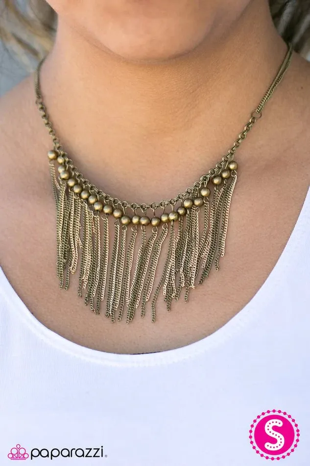 Paparazzi Jewelry Paparazzi Necklace BEAD Daring Brass Necklaces