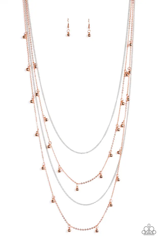 Paparazzi Jewelry Paparazzi Necklace Come Out and SLAY Copper Necklaces