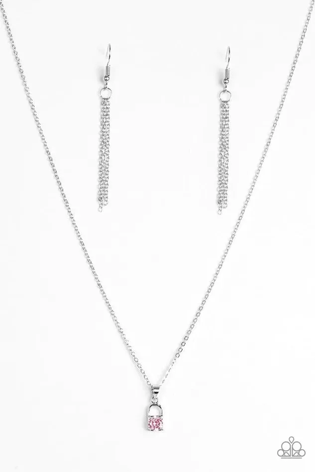 Paparazzi Necklace Best Of LOCK Pink Paparazzi Jewelry Necklaces