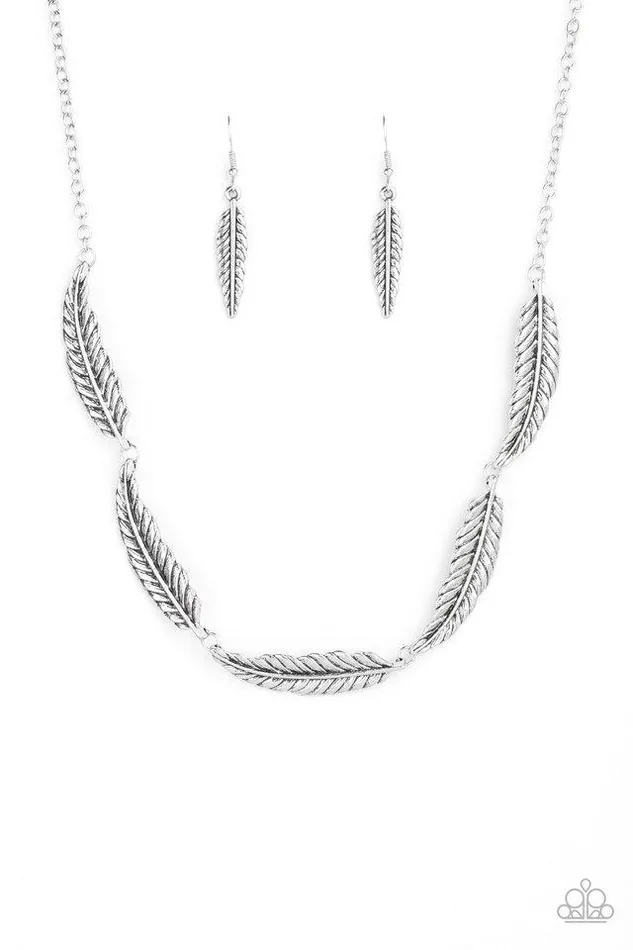 Paparazzi Necklace Light Flight Silver Paparazzi Jewelry Necklaces