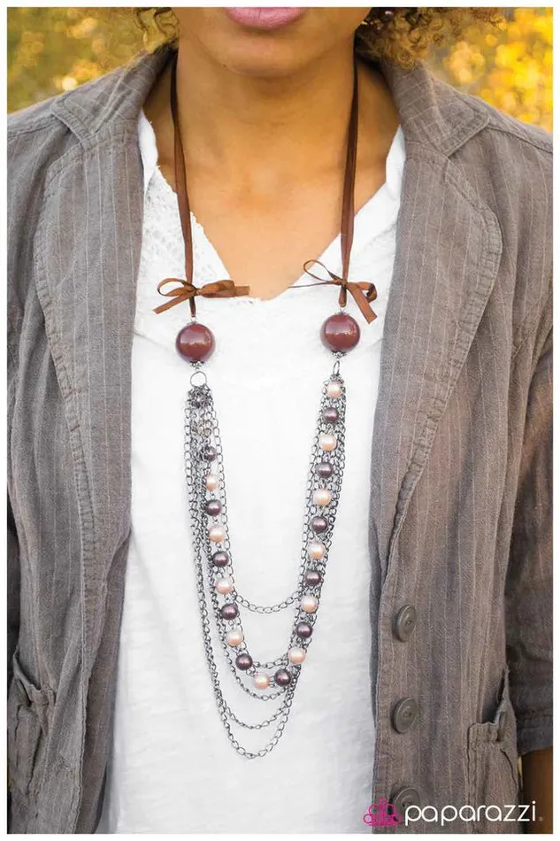 Paparazzi Necklace Melt With You Brown Paparazzi Jewelry Necklaces