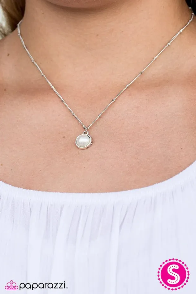 Paparazzi Necklace SEAcretly Yours White Paparazzi Jewelry Necklaces