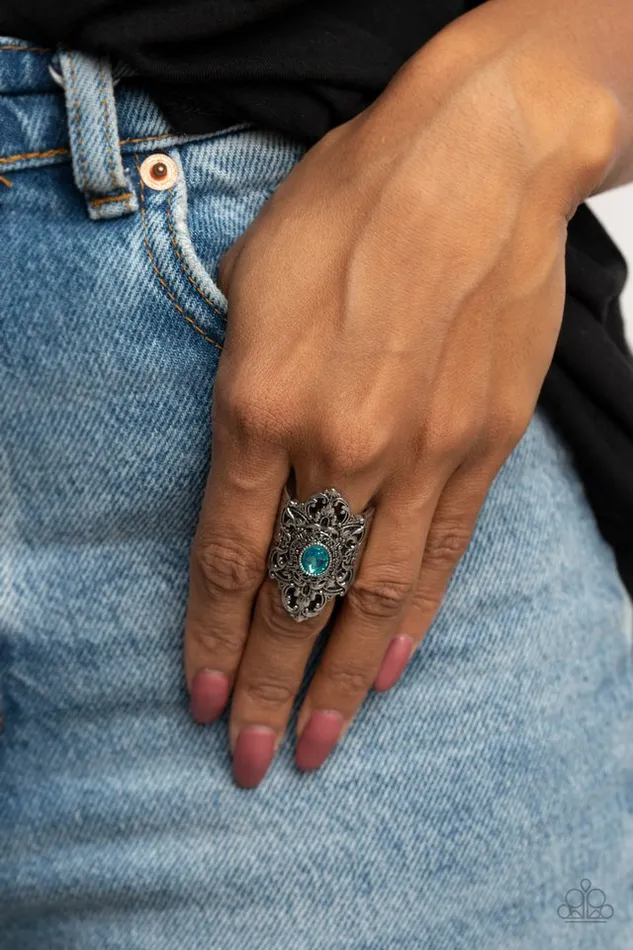 Paparazzi Ring Perennial Posh Blue Paparazzi Jewelry Rings
