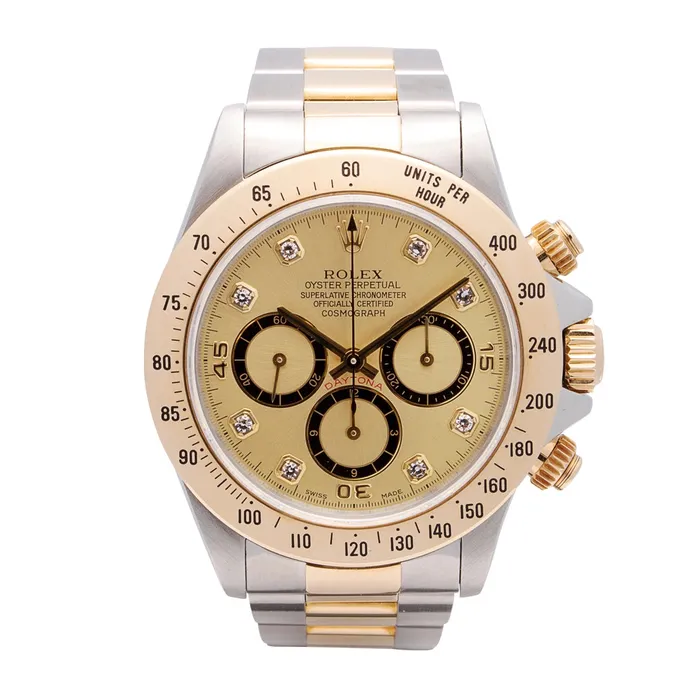 Watches Rolex Daytona Watch SSYG Champagne Diamond Dial 40mm Automatic Preowned Preowned Rolex Watches Rolex Daytona Watch SSYG Champagne Diamond Dial 40mm Automatic Preowned Preowned Rolex