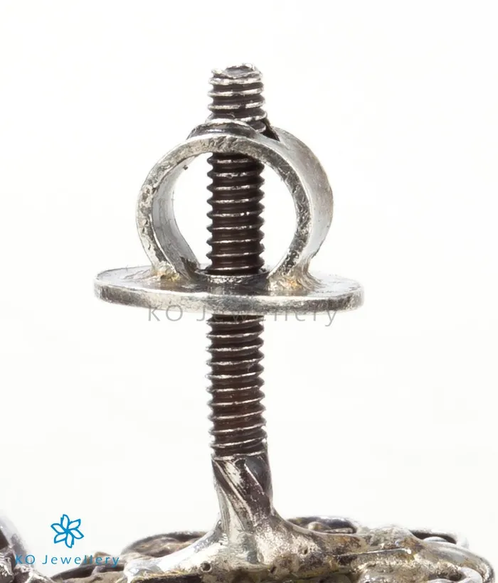 Earrings Silversmith The Kankana Silver Earrings Oxidised RedWhiteOxidised
