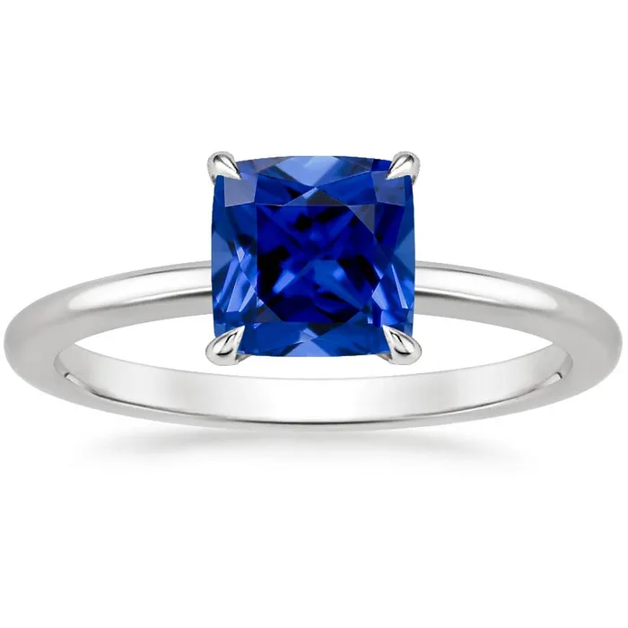 HarryChadEntcom Rings Women Gemstone Ring Solitaire Sri Lankan Sapphire Cushion 225 Carats
