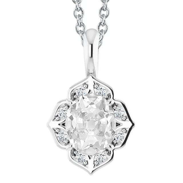 HarryChadEntcom Slide Natural Earth Mined Diamond Pendant Necklace 5 Carats Oval Old Miner Flower Style Necklaces HarryChadEntcom Slide Natural Earth Mined Diamond Pendant Necklace 5 Carats Oval Old Miner Flower Style Necklaces
