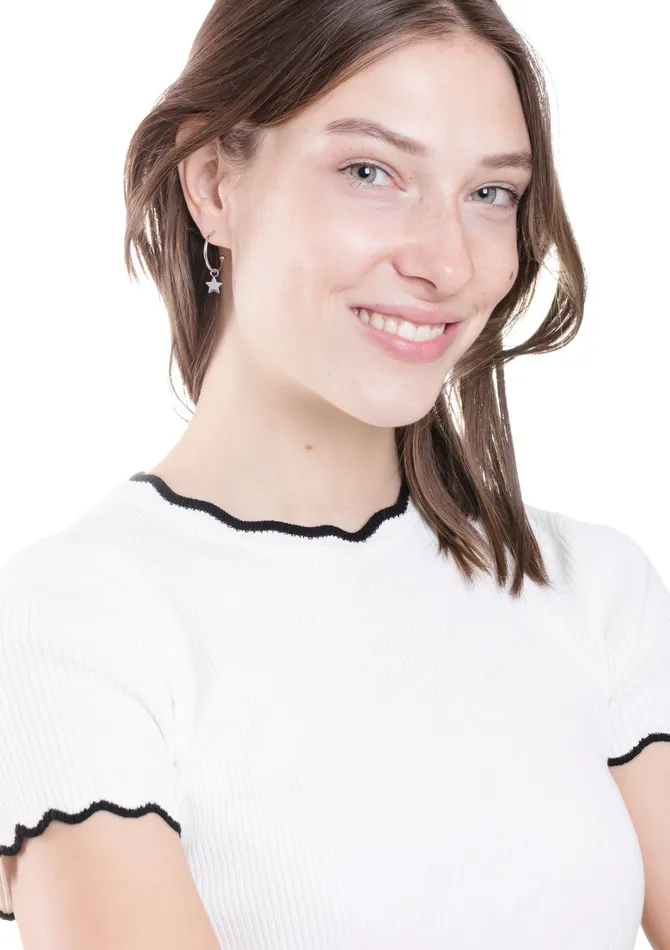 Hey Happiness Earrings Moon Star Hoop Earrings Silver Hey Happiness Earrings Moon Star Hoop Earrings Silver