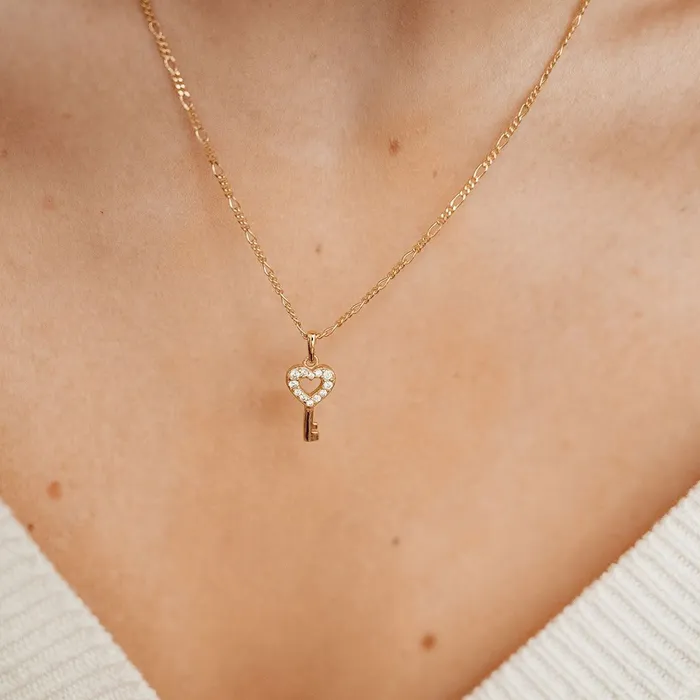 Necklaces Hey Happiness Bond Pendant for Loved Connected in Gold