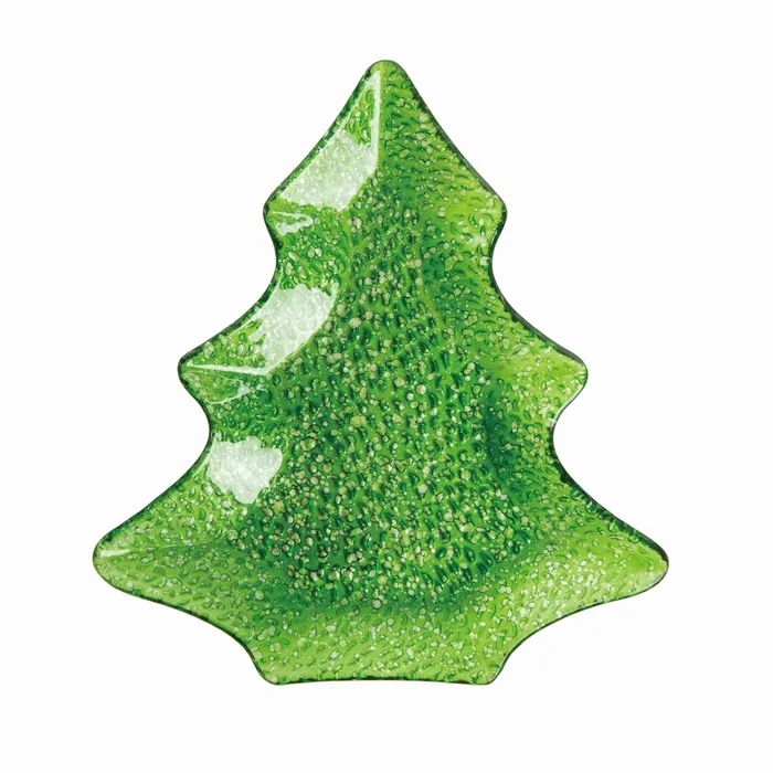 Necklaces Transpac Transpac Fused Glass Textured Tree Plate