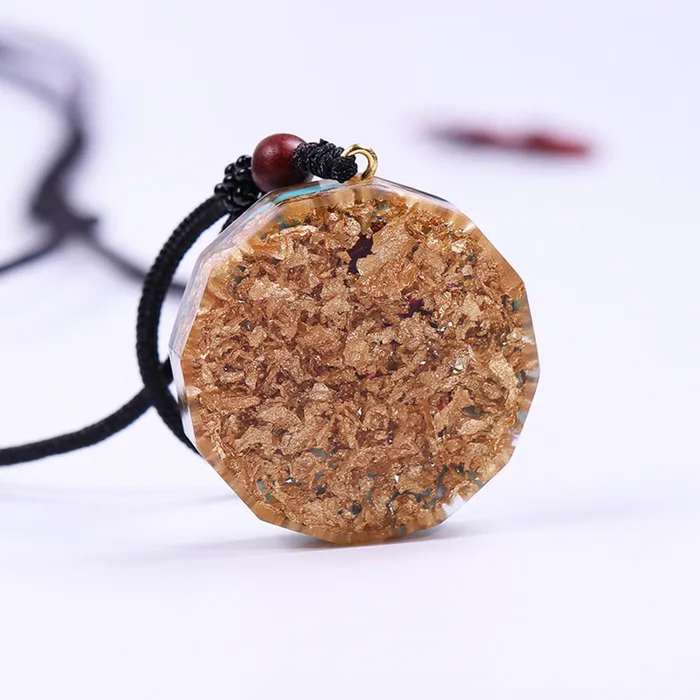 Orgonite Natural Turquoises Pendant EMF Radiation Protection Necklace Life Changing Energy Necklaces