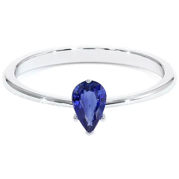Rings Solitaire White Gold Ring Teardrop Style Pear Blue Sapphire 2 Carats HarryChadEntcom Rings Solitaire White Gold Ring Teardrop Style Pear Blue Sapphire 2 Carats HarryChadEntcom