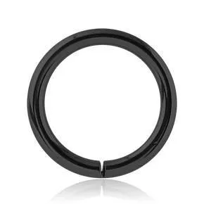 16g Black Continuous Ring Tulsa Body Jewelry Rings