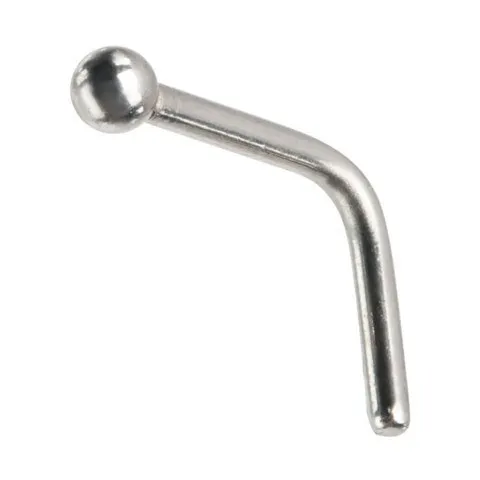 Earrings Tulsa Body Jewelry Ball Stainless LBend Nose Stud