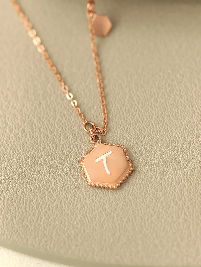 MinimalBijoux Necklaces 14K 18K Gold Color Initial Necklace