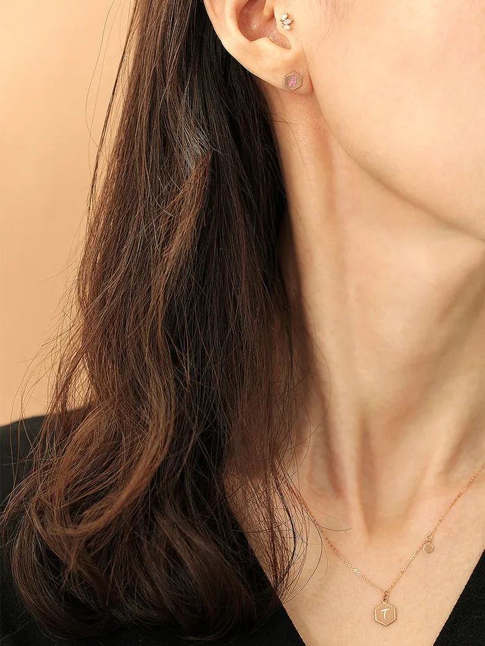 MinimalBijoux Necklaces 14K 18K Gold Color Initial Necklace