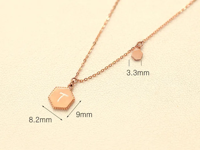 MinimalBijoux Necklaces 14K 18K Gold Color Initial Necklace