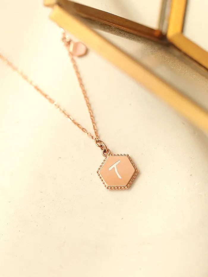 MinimalBijoux Necklaces 14K 18K Gold Color Initial Necklace