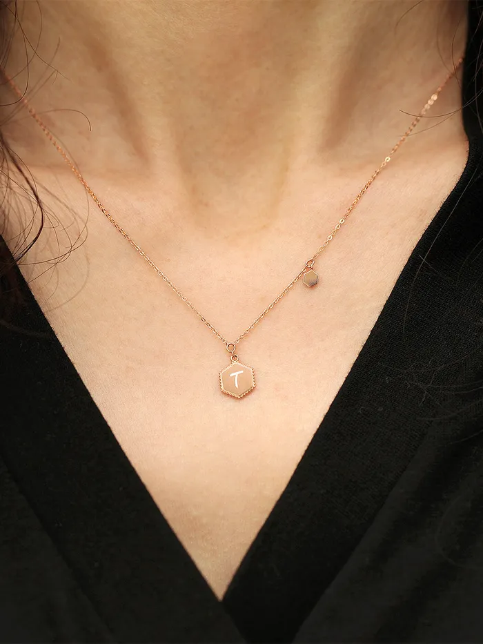 MinimalBijoux Necklaces 14K 18K Gold Color Initial Necklace