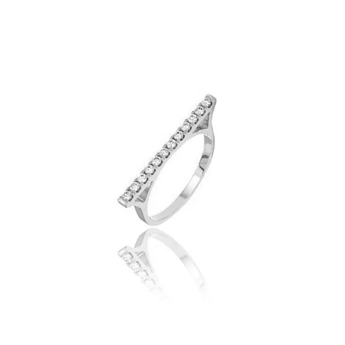 Rings IF Co Micro Elle Diamond Bar Ring Rings IF Co Micro Elle Diamond Bar Ring