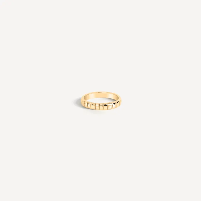 Rings Sheena Marshall Notch Band Solid Gold