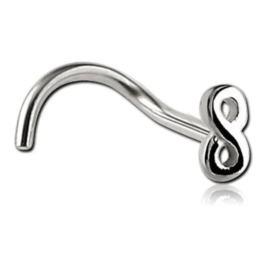 Tulsa Body Jewelry Bracelets Infinity Stainless Nostril Screw