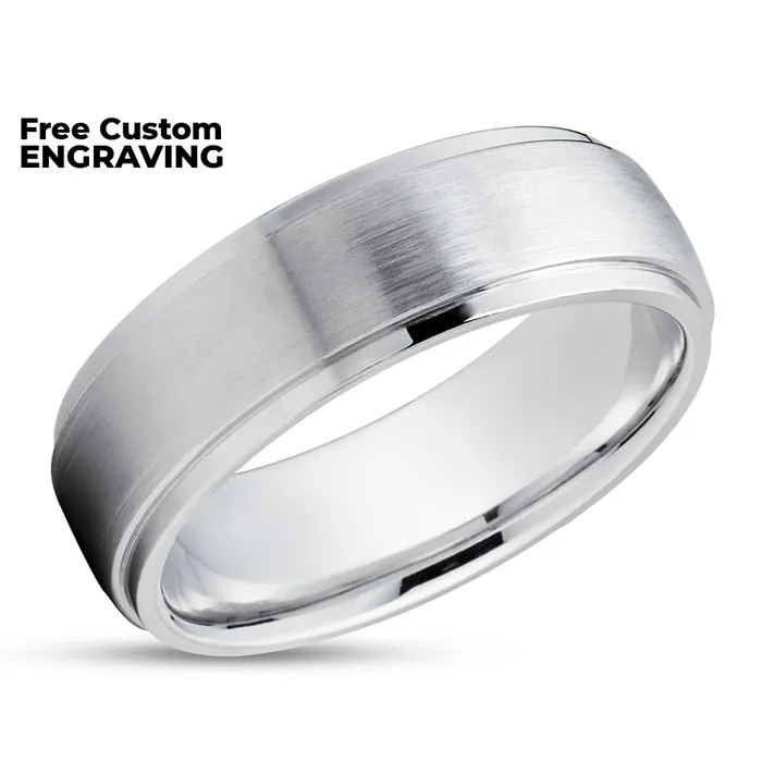 Clean Casting Jewelry Rings Man Wedding Ring Womens Wedding Ring 14k White Gold Gold Wedding Ring Dome Ring