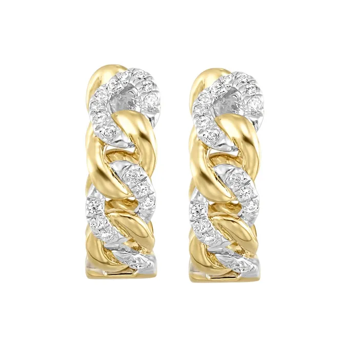 Earrings Gems One 14K Yellow Gold Diamond Fashion Earrings 015CTW