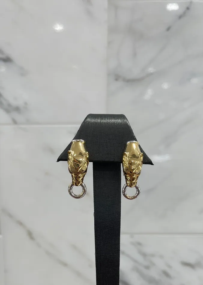 Earrings International Diamond Center Panther Earrings
